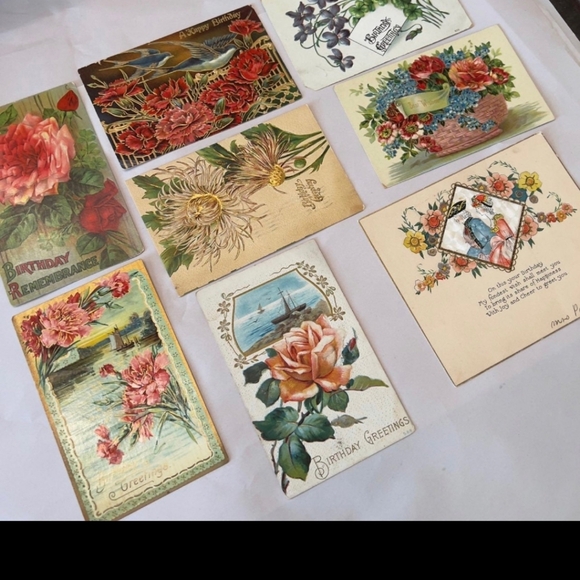 Antique Birthday Postcards - Picture 2 of 6